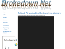 Tablet Screenshot of brokedown.net